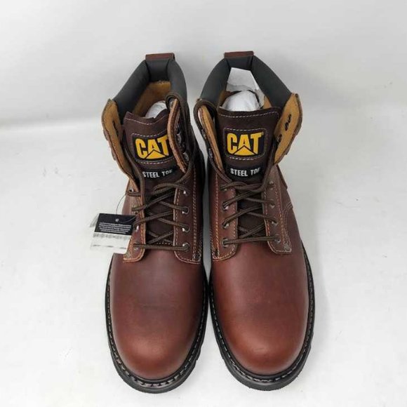 NWOB men\'s 13W Cat Footwear Second Shift steel toe construction boots 13 Wide main image 7
